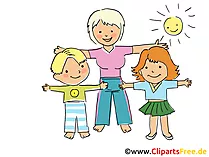 Turnen im Kindergarten Bild, Clipart, Cartoon, Grafik, Comic gratis