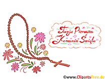 Cliparts zur Kommunion auf Polnisch kostenlos