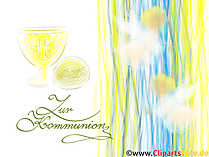 Grusskarte zur Kommunion