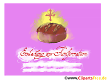 Grusskarte Einladung zur Konfirmation