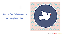 Herzlichen Glückwunsch zur Konfirmation Karte