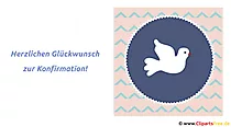 Herzlichen Glückwunsch zur Konfirmation Karte