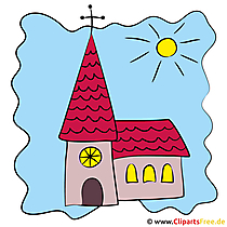 Kirche Bild, Illustration, Clipart
