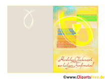 Klappkarten selbst gestalten zur Konfirmation