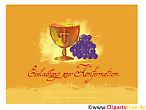 Konfirmationseinladung E Karte eCard Grusskarte