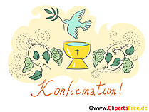 Kostenlose Grusskarte zur Konfirmation