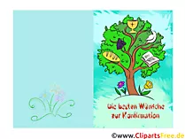 Schöne Glückwunschkarte zur Konfirmation