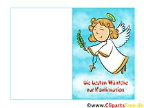 Wunderschöne Grusskarten zur Konfirmation gratis