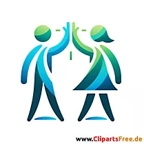 Clipart zum Thema Freundschaft