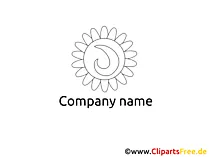 Logo template black and white
