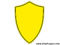 Schild gelb Clipart