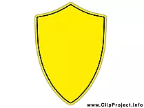 Schild gelb Clipart