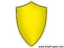 Schild mit 3D Effekt Clipart