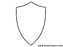 Schild weiss Clipart