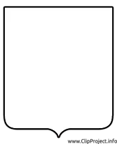 Wappenvorlage Schild Clipart