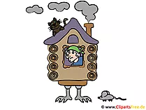 Baba Jaga Haus Illustration