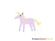 Einhorn für Prinzessin Clipart, Bild, Cartoon