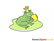 Froschkönig Märchen-Illustration, Bild, Clipart