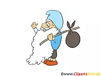 Gnom Cartoon, Clipart, Bild, Illustration