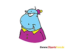 Hippo Clipart, Bild, Illustration, Grafik gratis