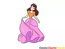 Kleine Prinzessin Illustration, Bild, Grafik