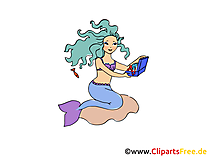 Meerjungfrau Bild, Illustration, Cartoon