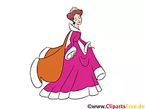 Prinzessin auf der Erbse Illustration für Märchen