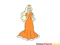 Prinzessin Clipart, Bild, Grafik, Cartoon, Illustration