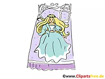 Schneewittchen Märchen-Illustration, Bild, Clipart