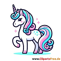 Unicorn Clipart kostenlos downloaden