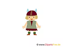 Wikinger Cartoon Clipart gür T-Shirt -Bedrucken