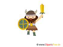 Wikinger Gif, Clipart kostenlos