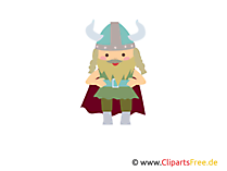 Wikinger kostenlose Clipart, Bild, Illustration, Grafik
