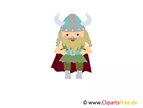Wikinger kostenlose Clipart, Bild, Illustration, Grafik