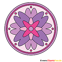 Buntes Mandala zum Ausdrucken