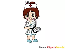 Anime Krankenschwester Illustration, Clipart, Grafik