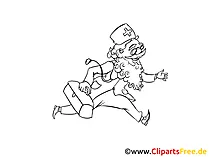 Arzt rennt zum Pazienten Zeichnung, Clipart, Bild