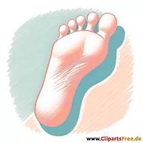 Barfuß Clipart - Bilder zum Herunterladen