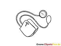 Blutdruck messen Clipart, Zeichnung, Bild, Grafik