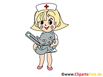 Cartoon Krankenschwester