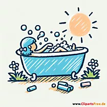 Clipart Baden im PNG-Format