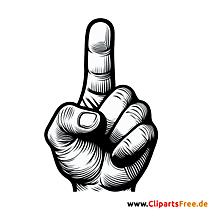 Clipart Finger - Kostenloses Bild