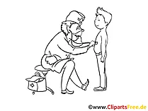 Cliparts schwarz weiss gratis zum Thema Medizin, Gesundheit