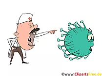 Corona-Virus Bilder, Cliparts, Illustrationen