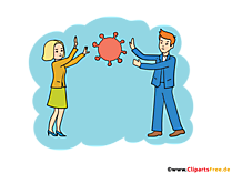 Abstand halten - Corona Bilder kostenlos zum Drucken