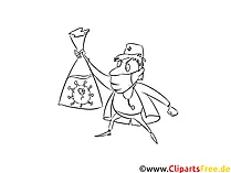 Arzt Karikatur, Zeichnung, Bild