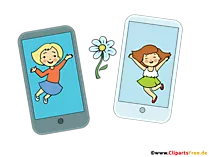Corona App Clipart - Printmaterialien zum Coronavirus