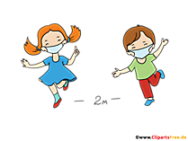 Corona Plakat Bitte Abstand halten zum Ausdrucken