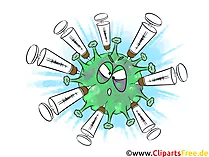 Covid-19 Clipart Impfungen, Impfstoffe, Spritzen
