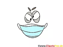 Mundschutzmaske Clipart, Bild, Grafik, PNG